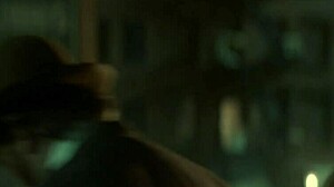 police captain corners beautiful blonde for alley doggystyle threat