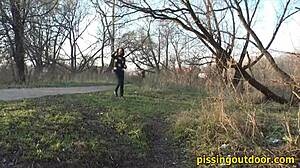 Pissing Fetish Outdoor In Super Secure Spot Got You Hard?