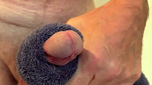 Watch me stroke to explosive orgasm in slow motion