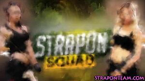 Mistresses Pound Bound Lesbians with Strap-Ons in BDSM 3some