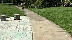 this is how you fuck a sexy colombian cyclist outdoors till squirt