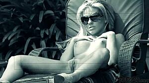 Blonde Amateur Facial Blast from Boyfriend Sloppy Style!