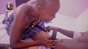 19yo bald ebony college teen skips class for boyfriend's bbc ride