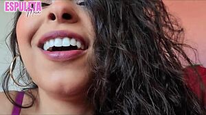 hotwife guides hubby's best friend to explosive joi cum