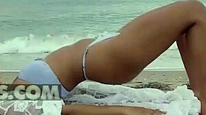 Alika Penagos Takes Stranger's Cock in Her Wet Beach Pussy Doggystyle Creampie