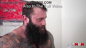 Tattooed MILF's Ass Destroyed by Double Cock Assault