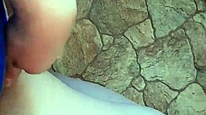 Three girlfriends wildly masturbate in kitchen hostel close-up