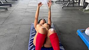 trans trainer horny squats touching my ass tits may hernandez!