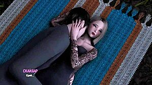 Horny Asian Milf Deepthroats Monster Cock, Boobs Bouncing Outdoors