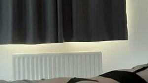 horny british teen slut squirts in solo toy masturbation pov