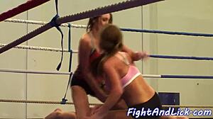 wanna watch dyke babes wrestle lick pussies hard?