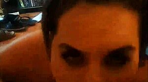 Kandy Kane's Deepthroat Blowjob on BBW Housewife Tits!