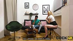 why does pregnant blonde crave stranger's cock with hubby watching?