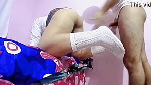 le coji a la puta alumna mexicana en uniforme outdoor y la llene de semen