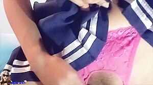 THAI SCHOOLGIRL Niw Bends Over For Creampie Doggie Pound!