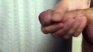 Early morning closeup amateur solo masturbation ends in thick cumshot