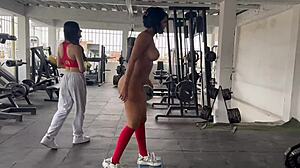 trans trainer horny squats touching my ass tits may hernandez!