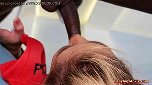 LADYBOY AMI'S Mouth And Ass Bareback Pounded Hard!