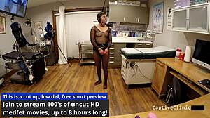 Jasmine Rose chokes on stranger cock backstage in sultry nurse heels