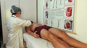 Nurse's touch gives patient massive erection thrill