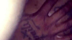 ebony girlfriend's creamy pussy stretched by bbc doggystyle