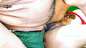 Desi village bhabhi's tight pussy indoor fuck rocks