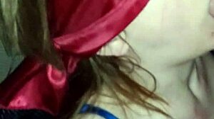 Girlfriend Blindly Sucks While Secretly Filmed!