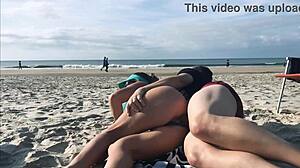 public anal creampie as onlookers watch us switch
