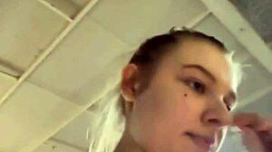 Chubby Teen Masturbates Cums During Outdoor Workout