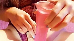 What secrets hide in that leaked beautiful streamer's wet toy play?