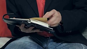 hogtied young slave gags on deepthroat choke for old dom's brutal punishment part 1