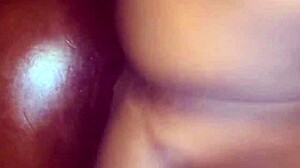 ebony bbw begs: fuck my fat ass harder on bbc?