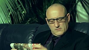 hogtied young slave gags on deepthroat choke for old dom's brutal punishment part 1