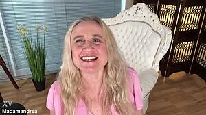 bbw mature milf fists her huge pussy outdoors for christmas joy!!