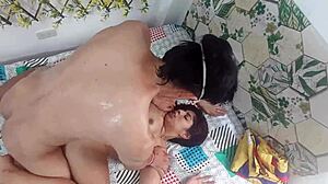 Fucking My Slutty Neighbor's Wet Pussy Outdoor Deepthroat Style