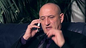 hogtied young slave gags on deepthroat choke for old dom's brutal punishment part 1