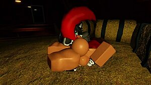 big dicked wolf milks hot cowgirl's tits in deep riding fuck