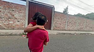 what if they catch us railing my whore girlfriend publicly with this horny stranger