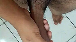 Young Brazilian Hottie Jerks Monster Cock in Bathroom Solo