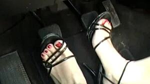 three ladies take turns racing my car in a wild gas pedal thrill