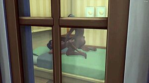 Indian Step Daughter Bursts In on Naked Daddy and Sucks Cock to Cheer Him Up - Desi Teen Fuck