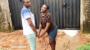 Ebony BBW BFFs Strip Lick Pussy For Tourist