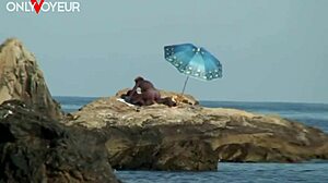 beach nude photoshoot turns into passionate hardcore sex under the sun with tanned wife