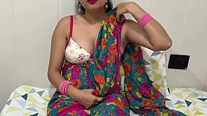 Indian stepmom's hot Hindi roleplay dirty talk video