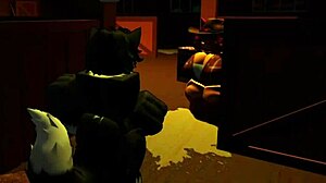 big dicked wolf milks hot cowgirl's tits in deep riding fuck