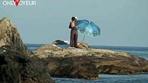 beach nude photoshoot turns into passionate hardcore sex under the sun with tanned wife