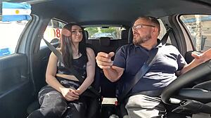 almendra gala the hot teen sits on cock right on buenos aires street