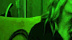 Ella Reese's Fake Tits Wrap Girlfriend's Big Cock for Blonde Titty Fuck Blowjob!