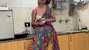 Indian stepmom's hot Hindi roleplay dirty talk video