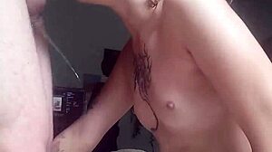 deep throat slut swallows whole cock fast gulping every cum drop